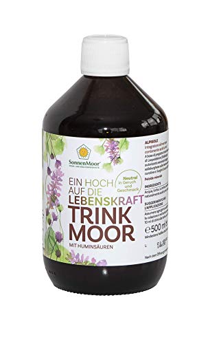 SonnenMoor Trinkmoor in der Glasflasche 500 ml - Trinkkur für 25 Tage zur Stärkung des Immunsystems und mehr Wohlbefinden und Vitalität