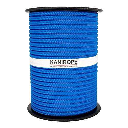 Kanirope® PP Seil Polypropylenseil MULTIBRAID 8mm 100m Farbe Blau (0912) 16x geflochten