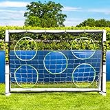 Net World Sports Forza 1,8m x 1,2m Fußballtor - Dieses Tor kann das ganze Jahr über bei jedem Wetter draußen gelassen Werden (Tor mit Torwand)