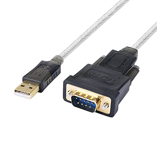 DTECH 6 Füße Serial Kabel USB auf DB9 RS232 Port Adapter unterstützt Windows 10 8 7 Mac