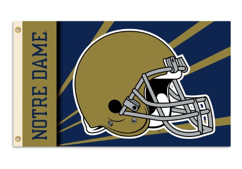 BSI NCAA Notre Dame Fighting Irish 3 x 5 Fuß Flagge mit Ösen – Helmdesign