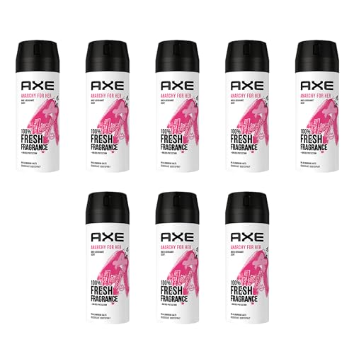AXE Bodyspray Anarchy for Her Deo Deospray ohne Aluminiumsalze 8x 150ml Frauen Damen Deodorant mit 48 Stunden Schutz