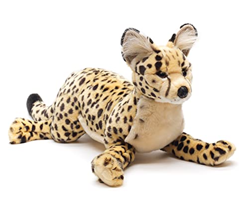 Uni-Toys - Savannah-Katze, liegend - 60 cm (Länge) - Haustier - Plüschtier, Kuscheltier