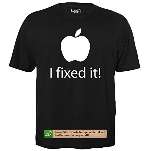 I Fixed it - Geek Shirt für Computerfreaks aus fair gehandelter Bio-Baumwolle, Größe L