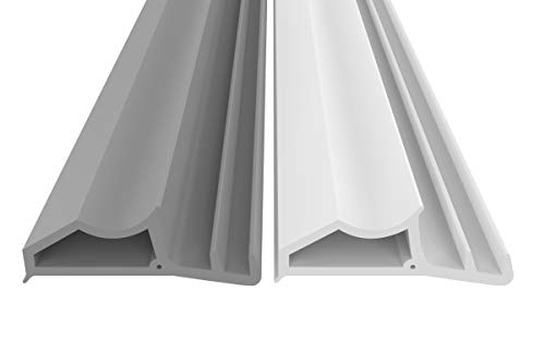 Stahlzargendichtung Weiß 5m - gegen Zugluft Lärm & Staub spart Heizkosten Dichtung Dichtungshöhe 8mm Dichtungsbreite 23,5mm Falz Türdichtung (Weiss 5m)