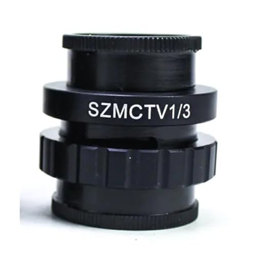 Mikroskop-Zubehör-Kit CTV 1/2 1/3 Adapter 0,3X 0,5XC Mount Objektiv Adapter for SZM Video Digital Kamera Trinokular Stereo Zubehör Mikroskopische Objektträger (Size : 0.5X and CTV 1-2)