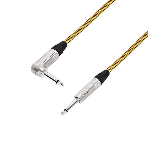 Adam Hall Cables 5 STAR IRP 0300 VINTAGE - Instrumentenkabel NEUTRIK 6,3 mm Winkelklinke auf 6,3 mm Klinke 3 m