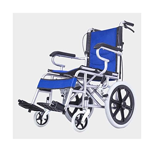 Seniorenrollstuhl Leichter zusammenklappbarer Transportrollstuhl aus Aluminium Tragbarer medizinischer Reha-Stuhl Reisemobilitätsgerät für Senioren und behinderte Benutzer