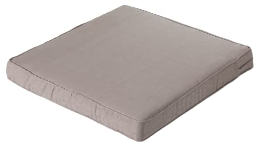 Madison Loungekissen 60x60cm - CarreBasic Taupe