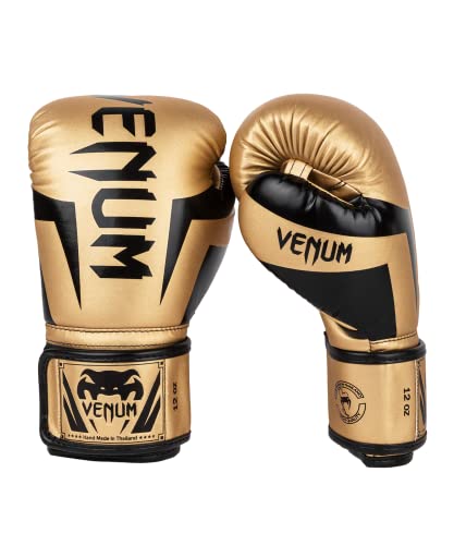 Venum Elite Boxhandschuhe - Gold/Schwarz - 10oz