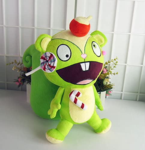 Happy Tree Friends Anime Plüschpuppen, HTF Flippy Stofftiere, Weiches Wurfkissen, Baby Kind Geburtstags Nutty 38 cm