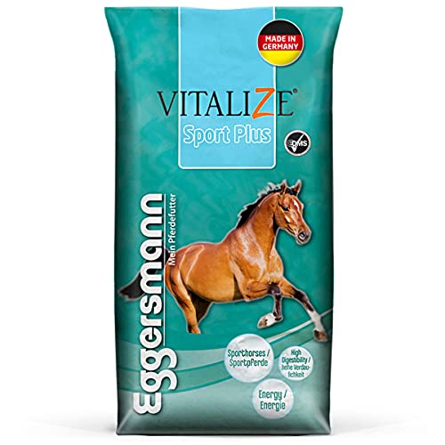 Eggersmann Vitalize Sport Plus – Pferdefutter für Sportpferde – Für stark Beanspruchte Pferde geeignet – 20 kg Sack