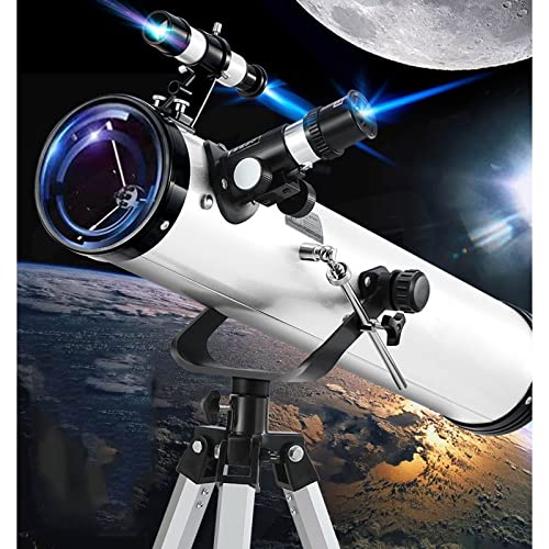 Teleskope für Astronomie-Einsteiger, 114-mm-Teleskop für Kinder und Erwachsene, Astronomisches Teleskop für Anfänger zur Sternenbeobachtung