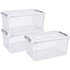 Curver 240679 Kunststoffbox HANDY geschlossen, stapelbar (B x H x T) 400 x 290 x 600mm Transparent 3