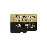 Transcend 32GB High Endurance microSDXC/SDHC Speicherkarte TS32GUSDXC10V / bis zu 95 MBs lesen und 45 MBs schreiben