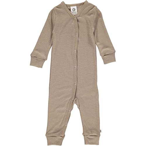 Müsli by Green Cotton Unisex Baby Woolly Bodysuit and Toddler Sleepers, Seed, 80