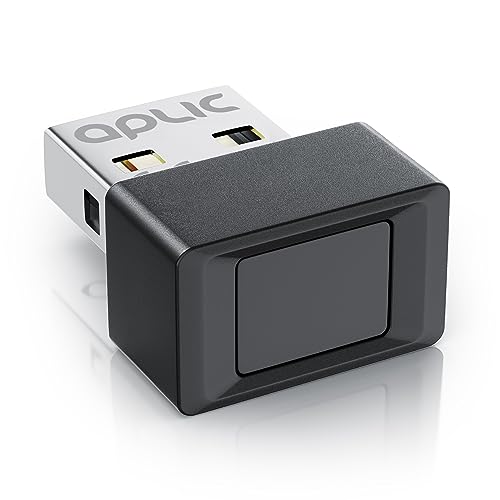 CSL - USB Fingerabdrucksensor Fingerabdruckleser - bis zu 10 IDs - Windows 8 10 11 – unterstützt bis zu 10 IDs – USB - Plug & Play – Finger Scanner - Rundumerkennung