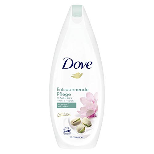 Dove Pure Verwöhnung Pistazie und Magnolienduft Duschgel Pflegedusche, 6er Pack(6 x 250 ml)