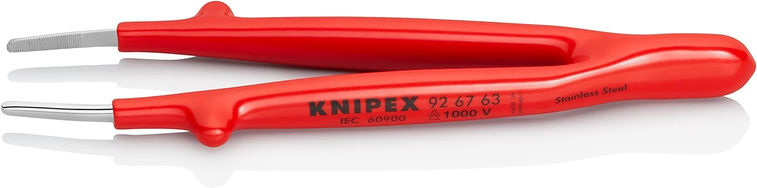 Knipex Universalpinzette isoliert Glatt 145 mm 92 67 63