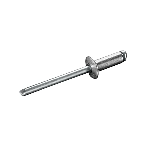 GOEBEL® - 500 Stück - Flachkopf Niete Aluminium/Stahl 5,0 x 16,0 mm - ISO15977 - Flachkopf Blindniete - Popniete - STANDARD