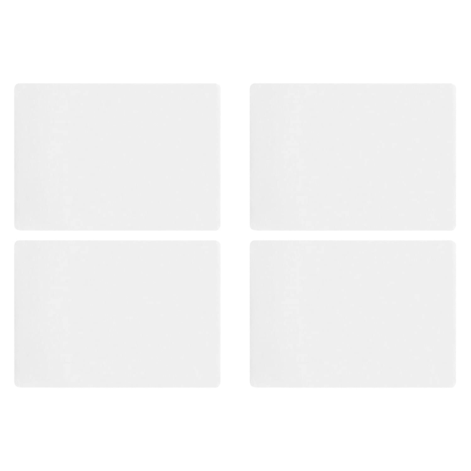 ASA Selection 7800420 Lederoptik Tischset, 46 x 33 cm, Polychlorid, weiß (4 Stück)
