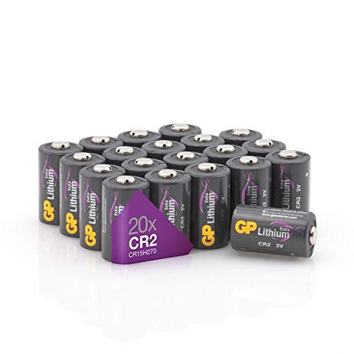 GP Batterien CR2 3V Lithium Extra Series (20 Stück CR2 Batterien 3 Volt) für Digitalkameras, Camcorder, Rauchmelder, Taschenlampen, Laserpointer und vieles mehr