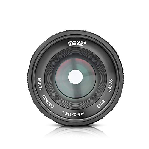 MEIKE MK-35mm F/1.4 Manual Focus Large Aperture Lens Compatible with Olympus Panasonic Micro Four Thirds M4/3 System Mirrorless Camera