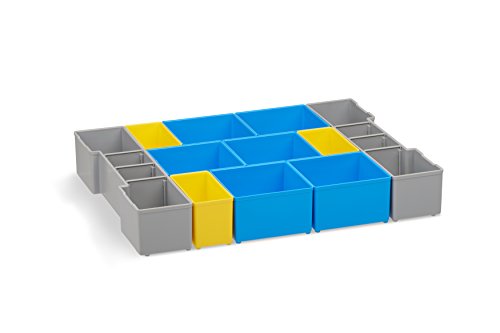Sortimentskasten transparent mit Klappgriff | Bosch Sortimo L-BOXX 102 Insetboxenset BC3 | Erstklassige Sortierboxen für Kleinteile