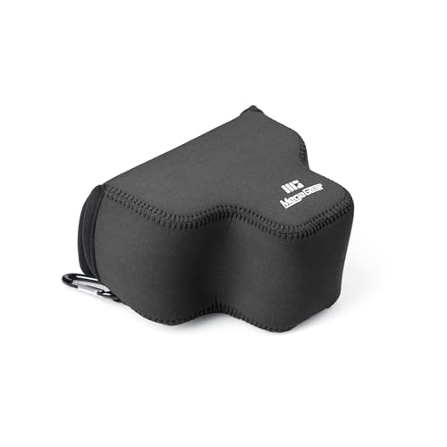 MegaGear Neoprene Kameratasche für Sony Alpha a7C II (28-60mm)- Stilvolle und Schützende Digitale Fotografie-Tasche (Schwarz)