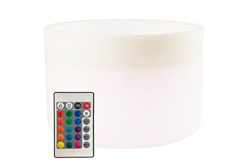 8 Seasons Design Pflanztopf Shining Elegant Pot XM LED Ø 59 cm Weiß