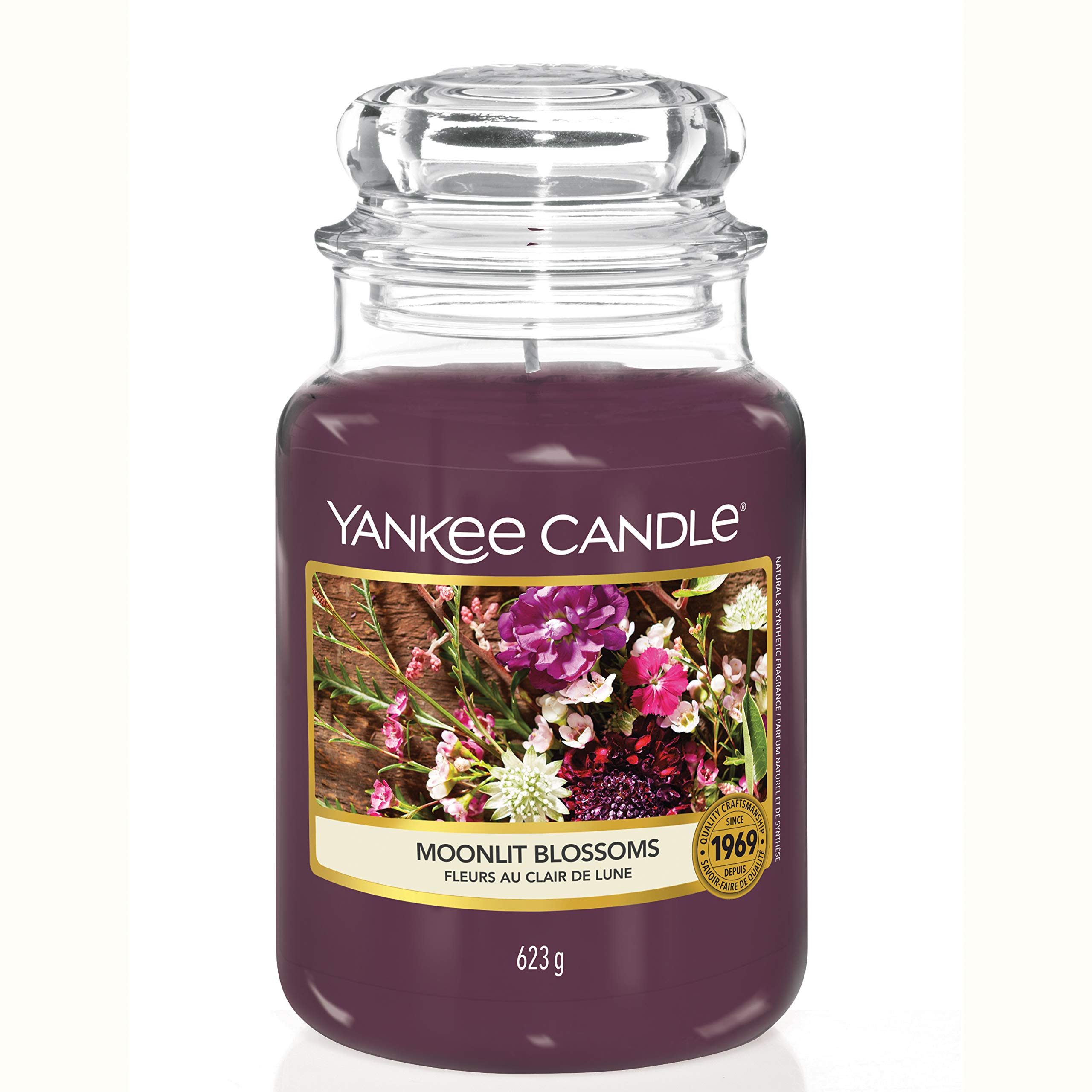 Yankee Candle Duftkerze im großen Jar, Moonlit Blossoms, large