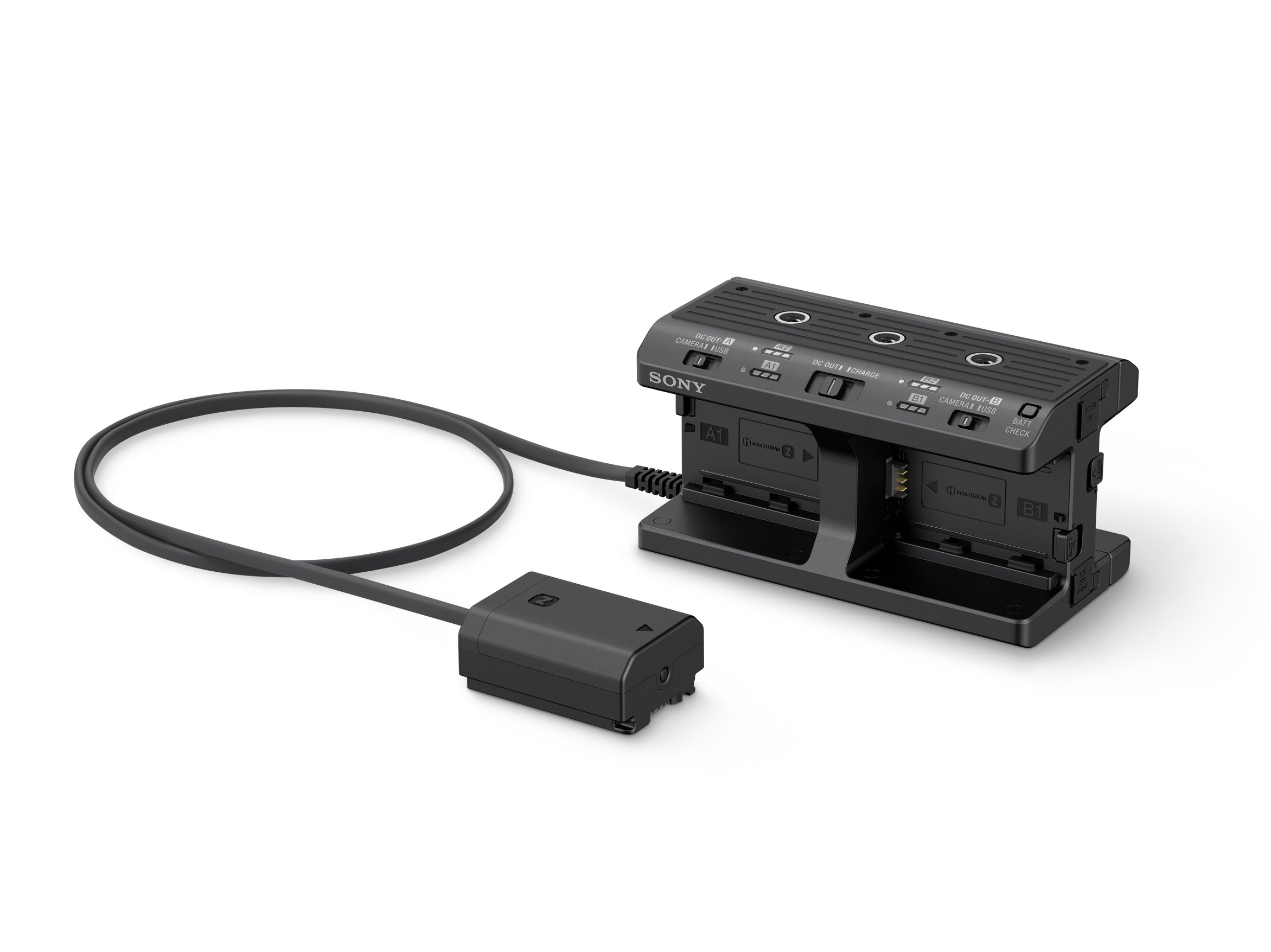 Sony NPA-MQZ1K (Vierfachladegerät für Akkus Z und W-Serie, inkl. 2 Z-Akkus NP-FZ100) passend für Alpha Kameras