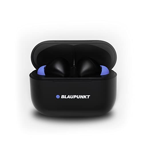 Blaupunkt TWS 20 In-Ear Kopfhörer mit True Wireless Stereo - Bluetooth Kopfhörer mit Touch-Control-Technologie, ideal geeignet für Sport, Perfekter Halt, USB-C Anschluss, mit Ladeschale, schwarz