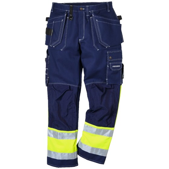 KANSAS® - Warnschutz-Funktionsbundhose 247, warngelb/blau, Größe D104