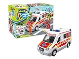 Revell Junior Kit 824 Rettungswagen mit Spielfigur Bauen-Schrauben-Spielen für Kinder ab 4, Mehrfarbig