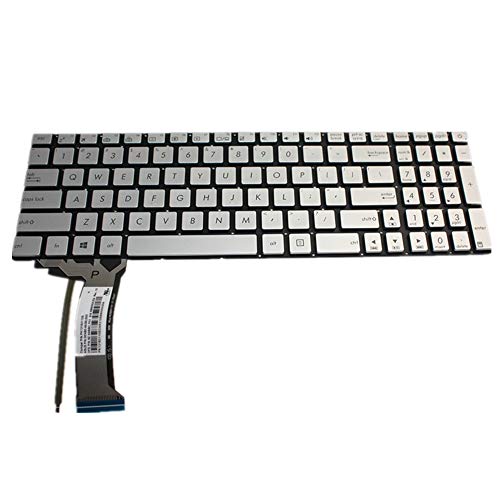 FQ Laptop Tastatur für ASUS ZX50 ZX50JX ZX50VW ZX50VX Silber Amerikanische Version