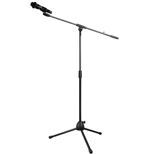Mikrofonstativ, Robuster, Verstellbarer, Faltbarer Stativ-Mikrofonständer, Geeignet für Gesangsaufführungen, Hochzeitsbühnen, Bodenstehender Mikrofonständer, Mikrofonhalter (Size : B)