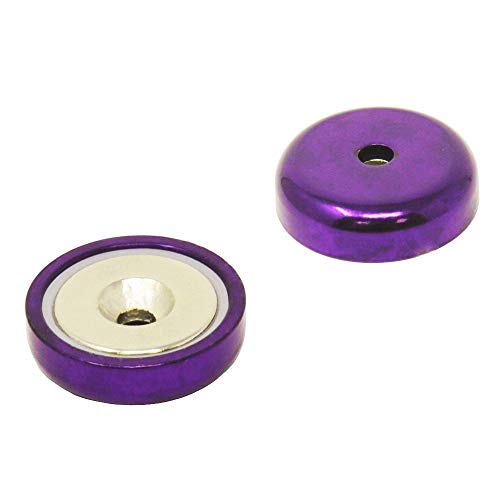 Magnet Expert NPA32(PU)-4 32mm dia A Type Neodymium Pot Purple (Pack of 4) Magnet
