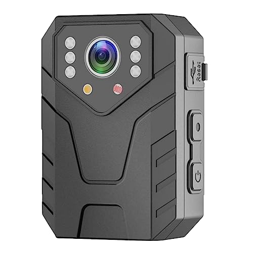 Yheonver Mini-Körperkamera, Videorekorder, 1080P-Videorekorder, Tragbare HD-Körperkamera mit Nachtsicht, 6–8 Stunden Akkulaufzeit, Sportkamera