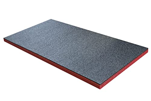 Shadow Foam Medium Sheet - 1000mm x 500mm | Schneiden und Abziehen Schaumstoff für Werkzeugkasten-Organisation (30mm, Rot)