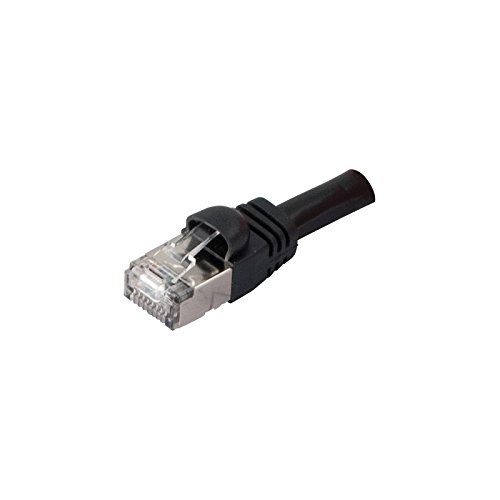 CONNECT 1 m Full Kupfer cat. 6 S/FTP, snagless, VoIP Patch Cord – Schwarz