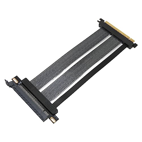 Garsent PCIE 4.0 16x Hochgeschwindigkeits-Flexibles Extender-Riser-Kabel, 20 cm PCIE 4.0-Erweiterungsport-Adapter für GPU RTX4090, RTX3090ti, GUP-Riser-Adapter für SFF- oder Vertikale