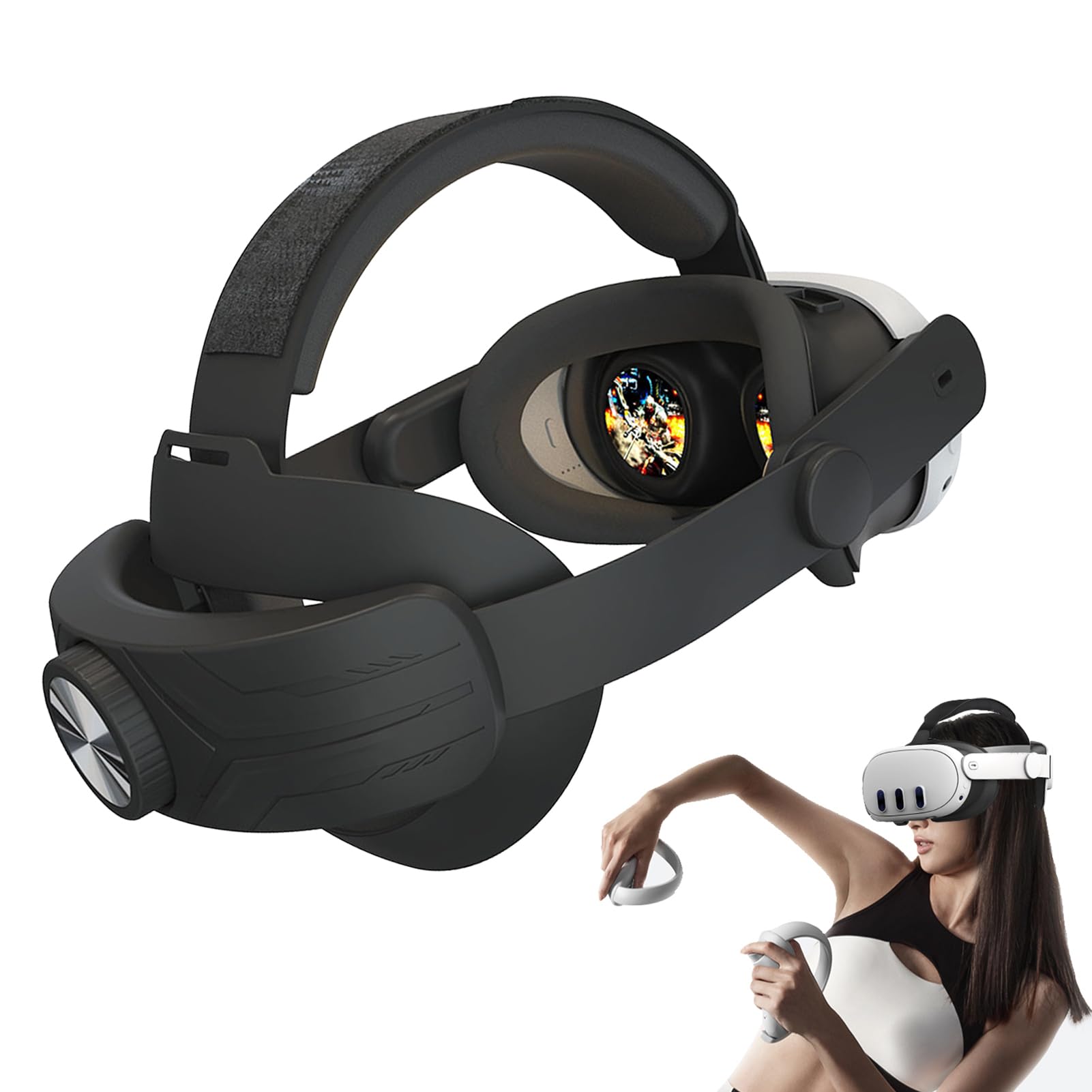 Komfort Kopfband Für Oculus Quést 3 | Leichtes Ersatzband VR-Zubehör | Reduziert Den Gesichtsdruck, Verbessertes Komfortables Praktisches Flíp Design | Headset-Unterstützung Für Méta Quést 3