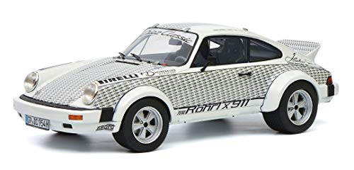 Schuco 450912000 Porsche 911 Röhrl X911, Modellauto, Maßstab 1:43, Limited Edition 750, Resin, weiß