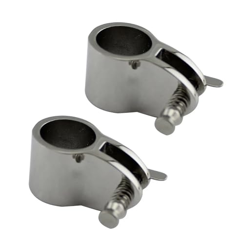 2PCS Edelstahl 316 Boot Bimini Top Rutsche Armaturen Mit Quick Release Pin 7/8 Zoll 1 Zoll Bimini Top Marine Hardware Teile (Color : 25mm)