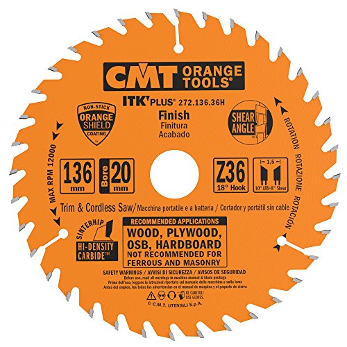 CMT Orange Tools 272.136.36h Handkreissäge (Ultra ITK) 136 x 1.3 x 20 Z 36
