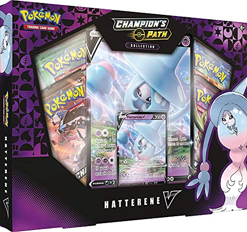 Pokémon POK80774 TCG: Champion's Path Hatterene V Box, Mehrfarbig