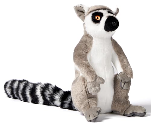 Uni-Toys - Katta-Lemur, sitzend - 21 cm (Höhe) - Plüsch-AFFE - Plüschtier, Kuscheltier