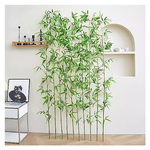 Kunstpflanze Kunstbaum UV-beständig DIY Zierschirm Realistischer Bambusbaum Künstlicher Bambussimulationspflanzendekor, Terrasse/Hof/innen/außen Raumteiler Bambus ( Color : 40 Pole , Size : H 1.8m/5.9