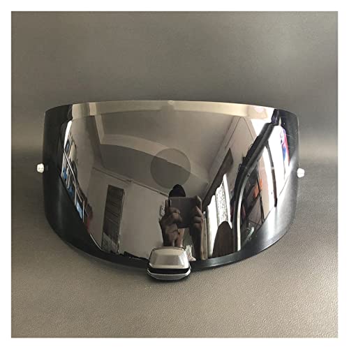 Senyu Motorradhelm Visierlinse, Kompatibel Mit Dem HJ-31-Helm-Visier Kompatibel Mit HJC I70 I10. Motorradhelm Gläser Motorrad Helm Nachtsicht Visier (Color : Black)